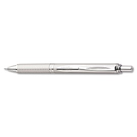 Pentel Bl407a Energel Alloy Rt Retractable Liquid Gel Pen.7Mm, Chrome Barrel, Black Ink
