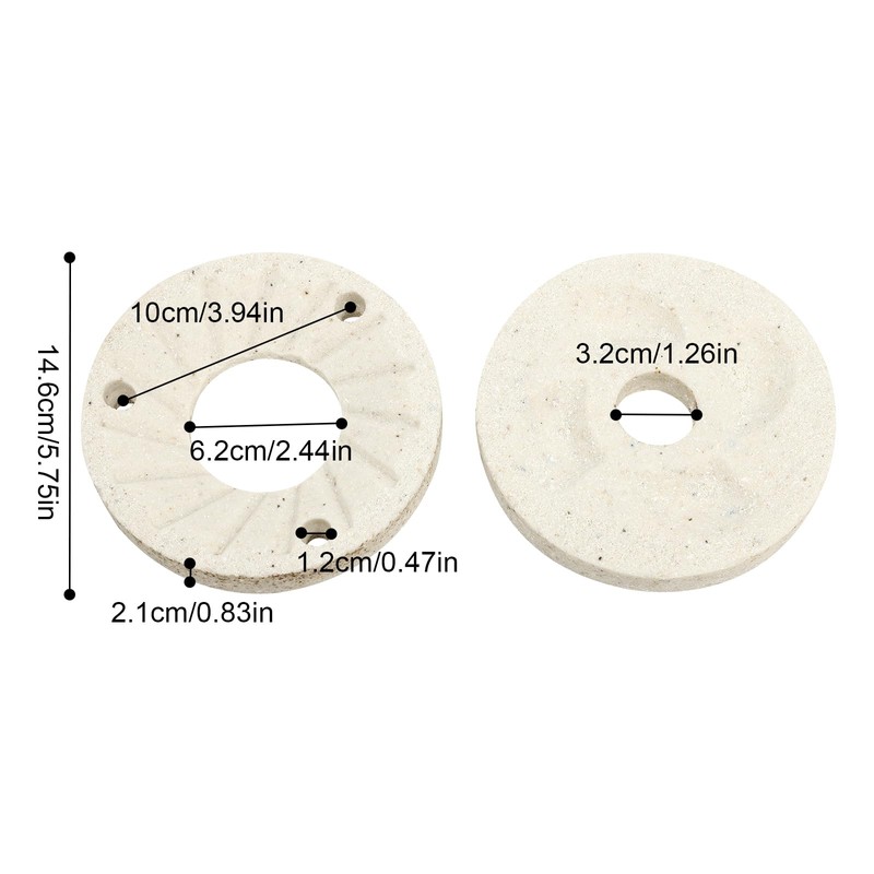 2pcs #150 General Milling Disc,Grain Grinder Mill Sheet,Electric Grain Milling