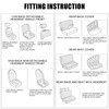 X AUTOHAUX Universal Front Truck Seat Cover Kit Protective Pad