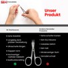 SK STAHLWAREN Premium Combination Scissors for Cutting Nails and Skin