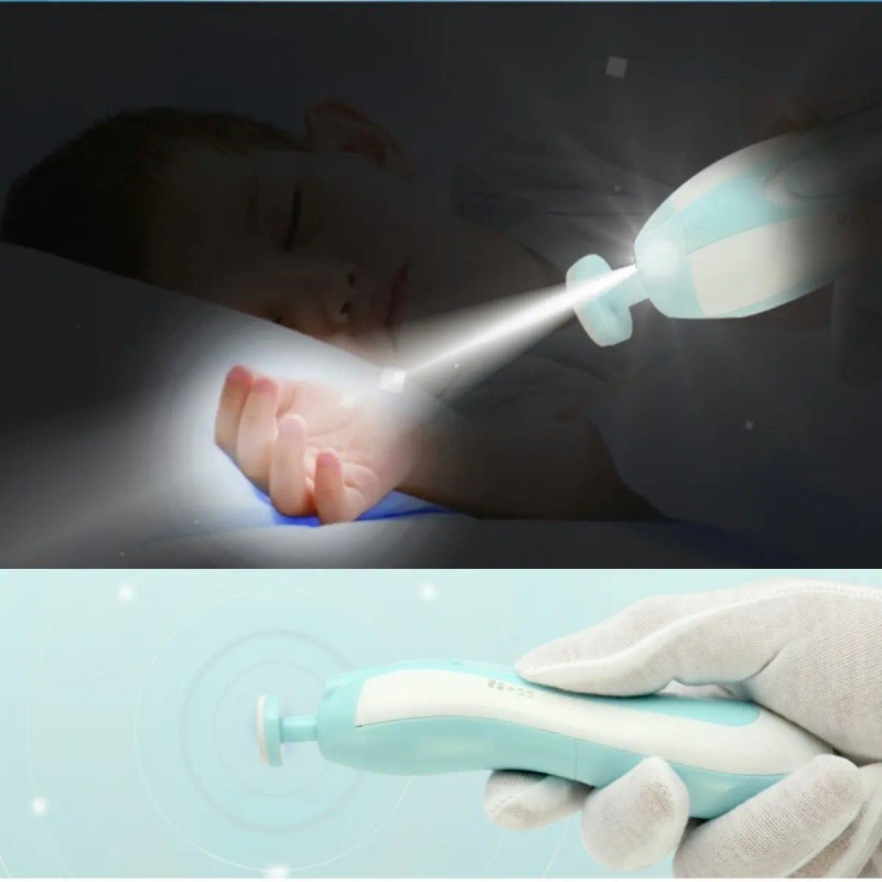 Lima De Uñas Bebé Cortaúñas Para Bebe Eléctrico Con Luz