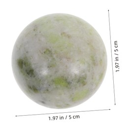 IWOWHERO 2pcs Jade Fitness Handball Hand Exercise Baoding Balls Marble Massage Balls for Women Vibration Massage Body Relaxation