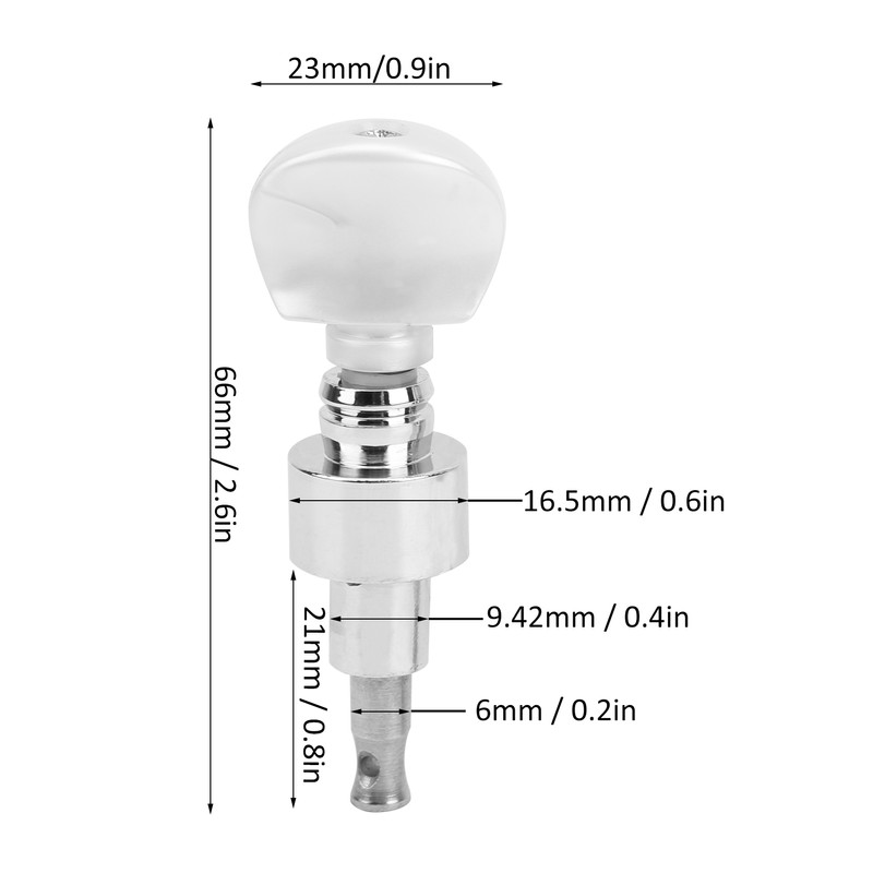 4Pcs Banjo Geared Machine Tuner Pearled Pegs Musical Instrument Accessories