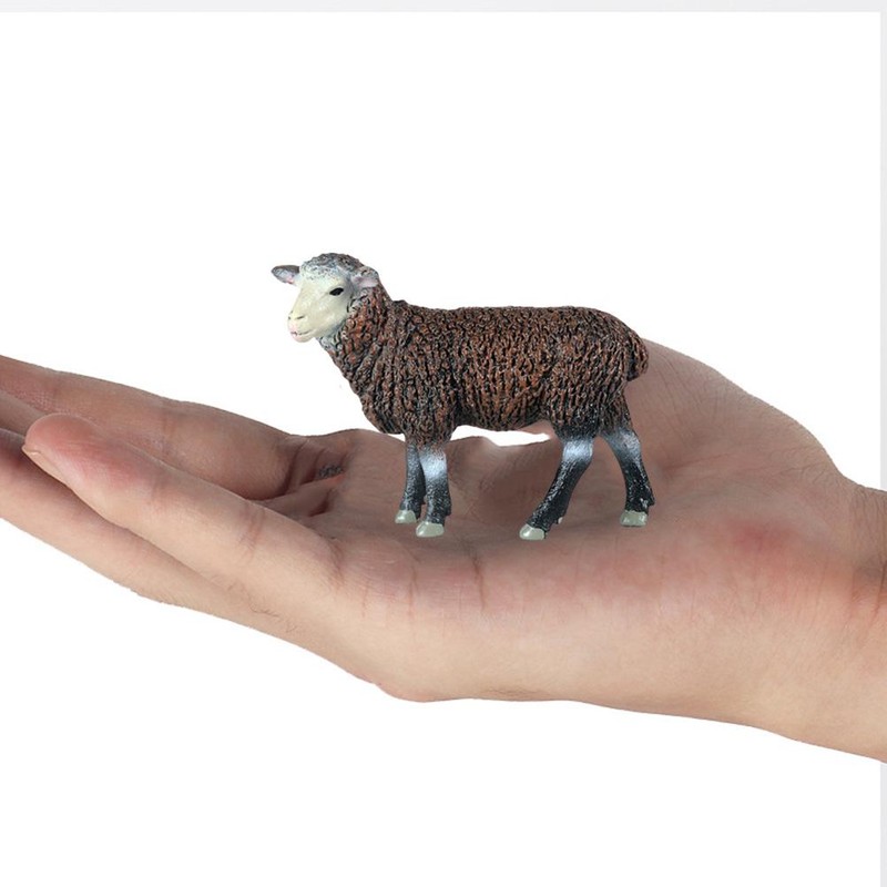 4 Pcs/Set Simulation Sheep Decoration Model Set Farm Animal Model