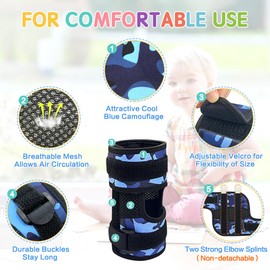 Zelen Thumb Sucking Stopper Deterrent Finger Sucking Prevention Nail Biting Treatment for Kids Thumb Guard Stop Thumb Sucking Kids Elbow Brace Anti Nose Picking Prevent Scratching Face (1PCS)