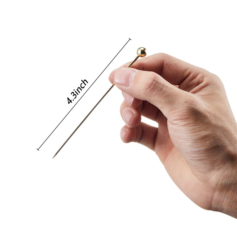 20 PCS Stainless Steel Cocktail Toothpicks, Cocktail Picks for Drinks,