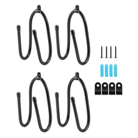 QWORK® Skateboard Hanger, Skateboard Wall Mount, 4 Pack, For Snowboards, Skateboards, Ironing Boards