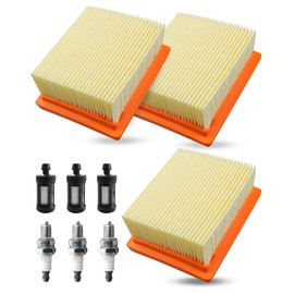 HUFEWU 3 PCS Air Fuel Filter Fit for Stihl BR800 BR800C BR800X Magnum Backpack Leaf Blower Filter Spark Plug Kit, Replace 4283-141-0300 4283-141-0300A 4283-141-0300B 0000-350-3518 0000-350-6202