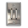 Single Gang Dual VGA Stainless Steel Wall Plate