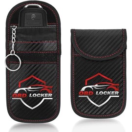 RFID Protection Car Key Blocking Faraday Pouch Carbon Fiber Compatible with All Vehicles