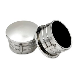 Flyshop 10Pcs Tube Hole Inserts Pipe Tubing End Caps Round Silver Plating Plastic Plugs (7/8", 22 mm)