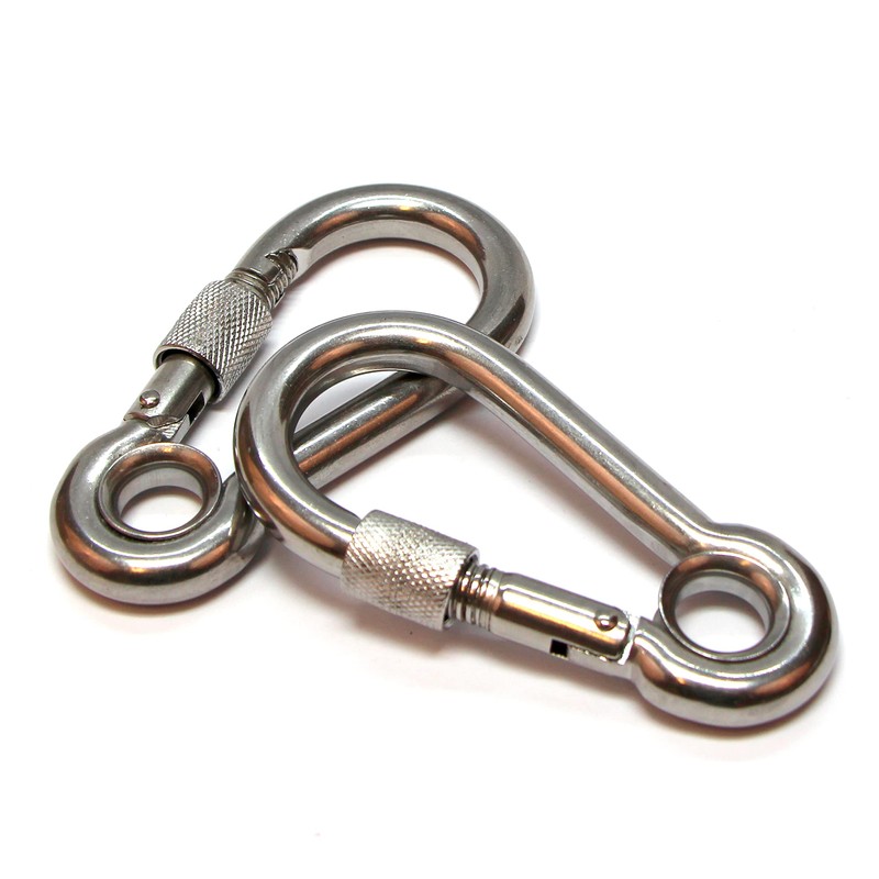 PRIOstahl Carabiner Hook with Safety Nut and Thimble - 7