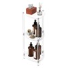 Aquiver Acrylic Standing Shower Caddy - Triangle Shower Organizer Stand