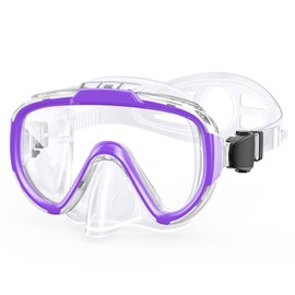 Norabidea Swim Goggles Adult Kids, Anti Fog Swimming Goggles with Nose Cover ,No Leaking Clear Snorkel Dive Mask 180 Wide View Men Women Youth Boys Girls
