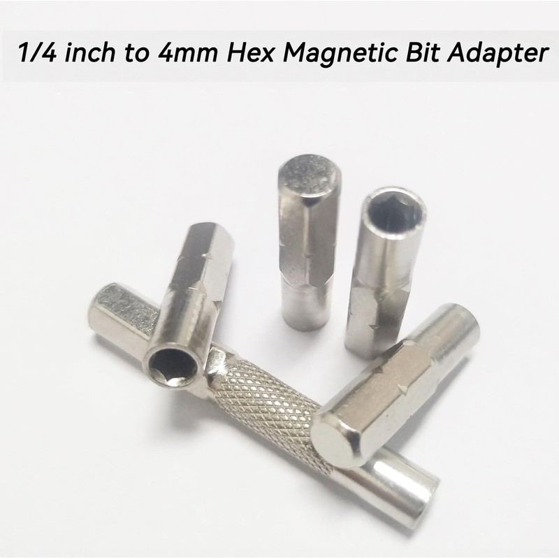 1/4 to 4mm Bit Adapter, Hex Screw Driver Bit Adapter