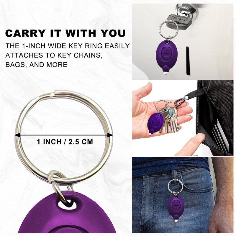 Klumuke Mini UV Keychain Flashlight, LED Black Light, Portable Small