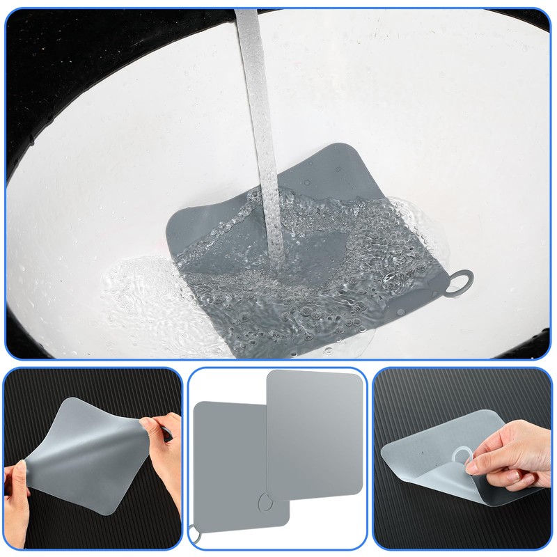 Yinkin 6 Pcs Shower Drain Cover Floor Drain Cover to