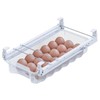 TidyFriend Refrigerator Egg Drawer 14"x7.5"x3.95" – Snap-On Egg Holder with