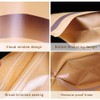 Resealable Bags,Kraft Stand up Pouches with Window,50Pcs 7x10"Zip Lock Coffee