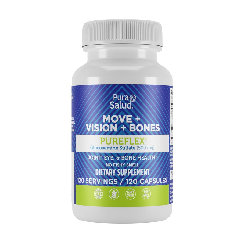 Basic Brands Pura Salud Pureflex Glucosamine Sulfate 500mg, 120 Count