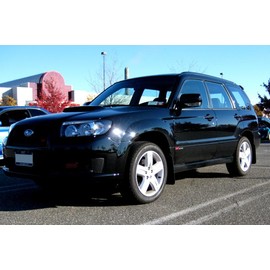 FASTMODZ Rally Armor MF5-UR-BLK/RD Compatible with 2003-2008 Subaru Forester UR Black Mud Flap with Red Logo