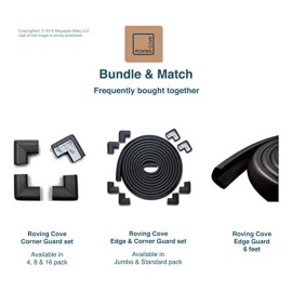 Protector De Bordes Para Bebe Suave De Alta Resistencia Onyx Black