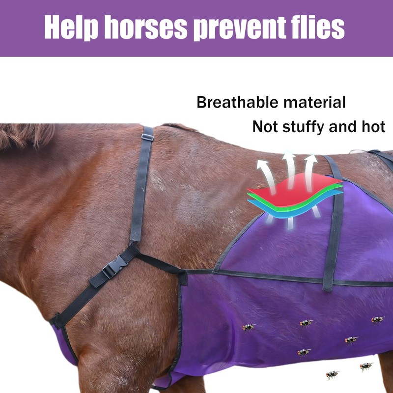 Adjustable Horse Belly Guard Fly Sheet – Soft, Breathable &