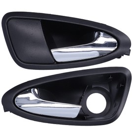 Fydun Interior Door Handle, Pair of Black Plastic 6J0837114A Handle Replacement Accessory for Seat 2009-2012