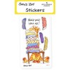 Suzy's Zoo Stickers 4-pack, "Keep your chin up!" 10132