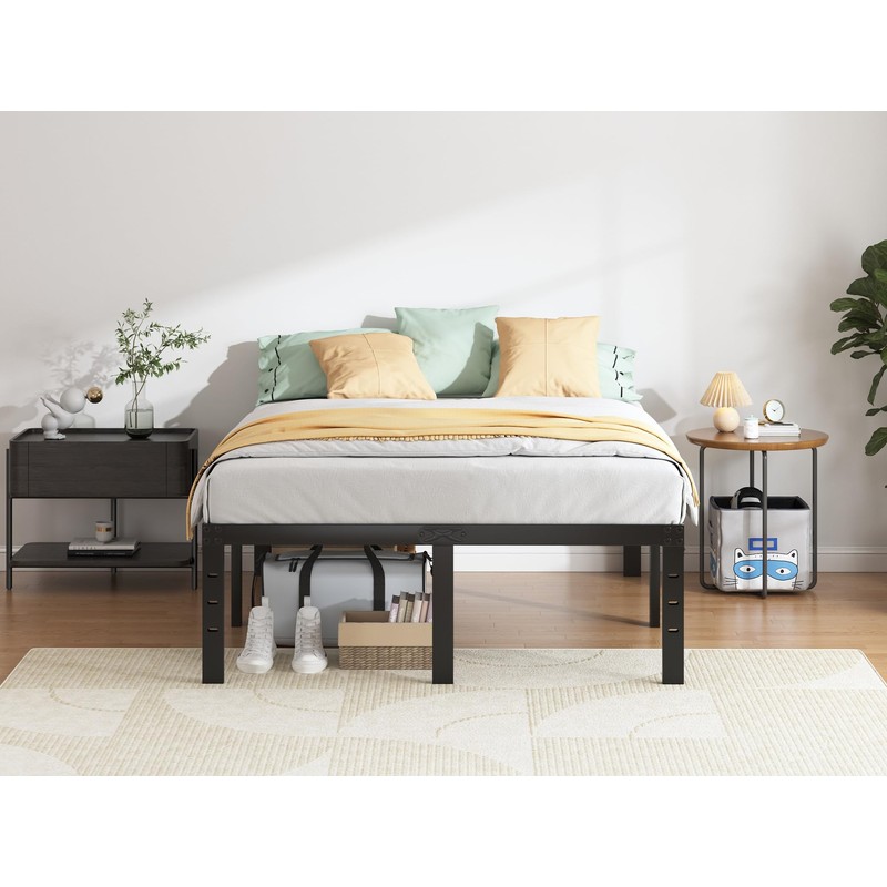 QEROMY Full Size Bed Frame - 18 in Sturdy Platform
