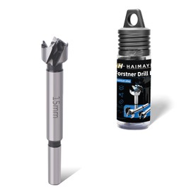 Forstner Drill Bit 15 mm Flat Wing Drill Multi-tooth Wood Drill High Quality Alloys Wood Drill Bit with Round Shank for Drilling in Wood, Plastic, Plywood