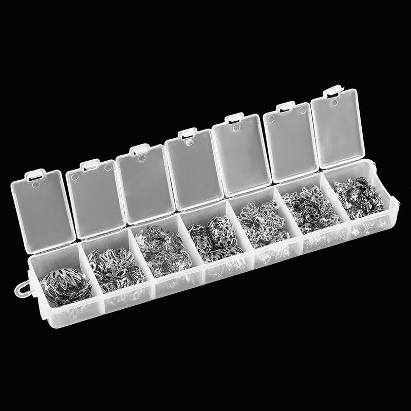 Spacer Beads, 300pcs Flower shaped Spacer Bead Holder Plated Spacer