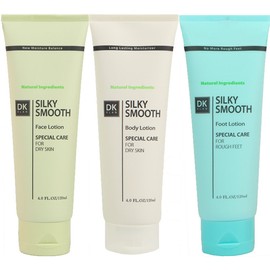 DK ELAN Silky Smooth Special Set (Face-Body-Foot) for Dry, Rough, Itchy, Scaly, Cracked Skin                                                          