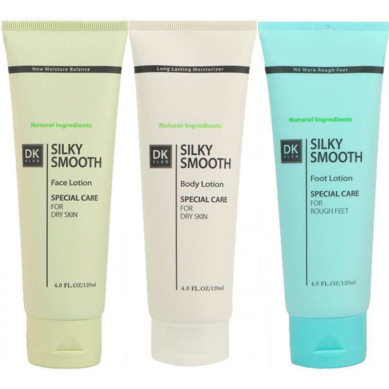 DK ELAN Silky Smooth Special Set (Face-Body-Foot) for Dry, Rough,