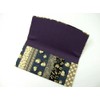 Jidai Komon Bill Wallet, 2 Tiers, Japanese Pattern, Okame Hyottoko