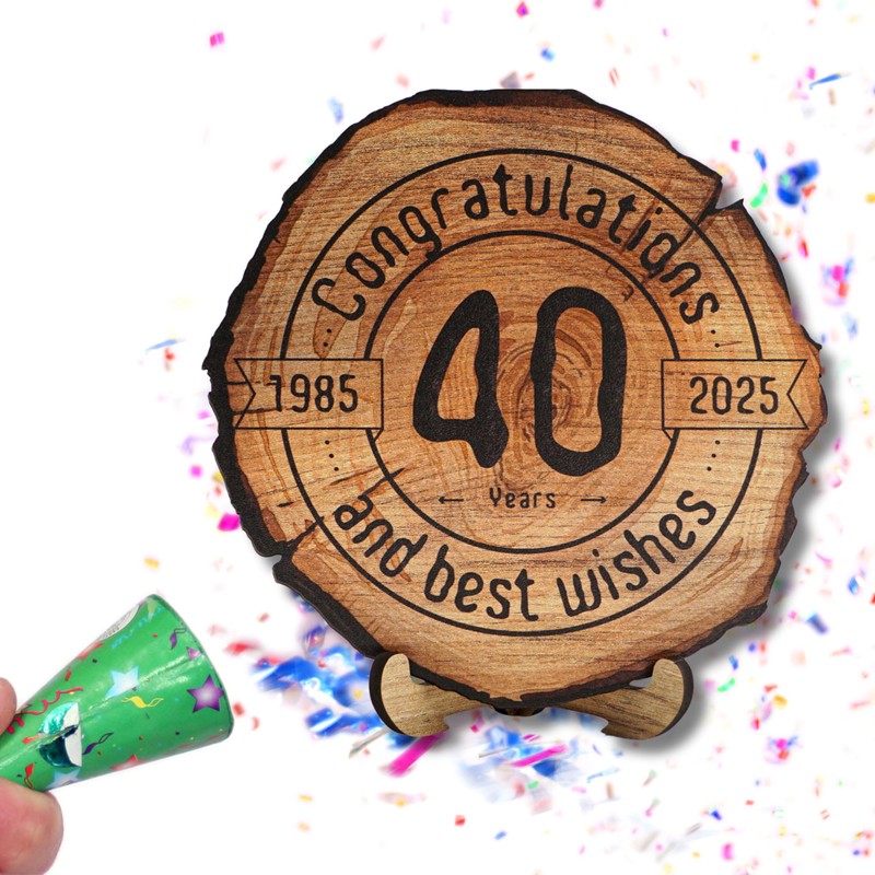 DARO Design - Wooden Disc - 40 Years - Size