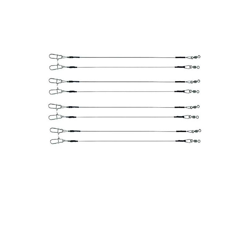 blntackle76 Jenzi Titan Leader Set: 8 Pieces Titanium Leaders by