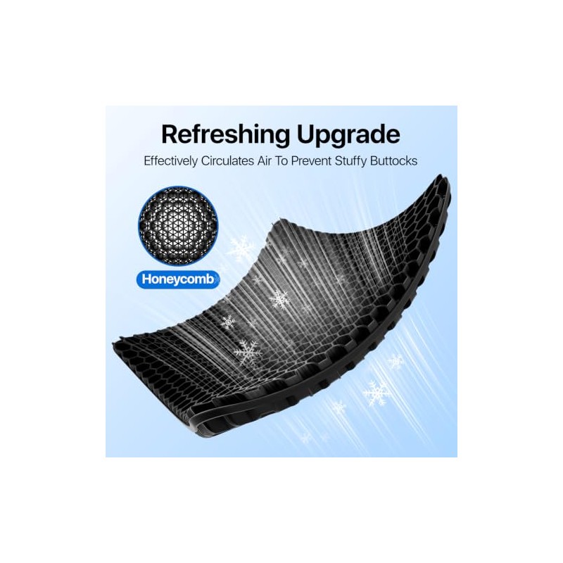 Cooling Gel Seat Cushion with Honeycomb Design for Comfort