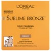 L'Oreal Paris Sublime Bronze Self-Tanning Body Towelettes, 6 Count