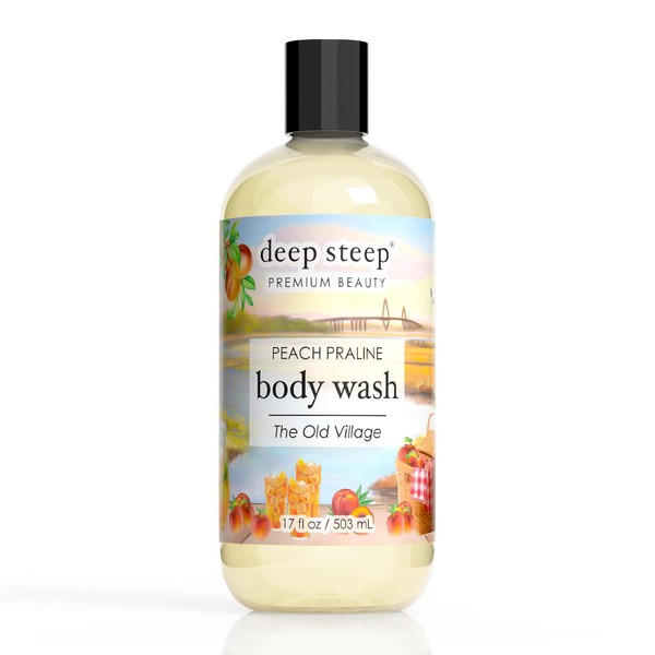Deep Steep Body Wash 17 oz (Peach Praline)