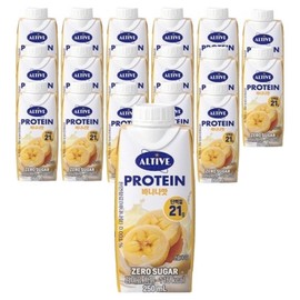 Altive Protein Banana, 18 packets, 250ml / 얼티브 프로틴 바나나, 18개, 250ml