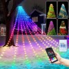 200LED Christmas Tree Waterfall String Light RGB Color Xmas Decor
