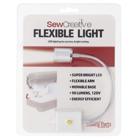 Sew Creative Flexible LED Sewing Machine Light, Adjustable Light for Sewing, Crafting, Quilting, and Work Areas – Bright, Energy-Efficient, Easy to Position