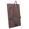 Motorcycle Helmet Rack with Jacket Hook Wood and Iron Wall