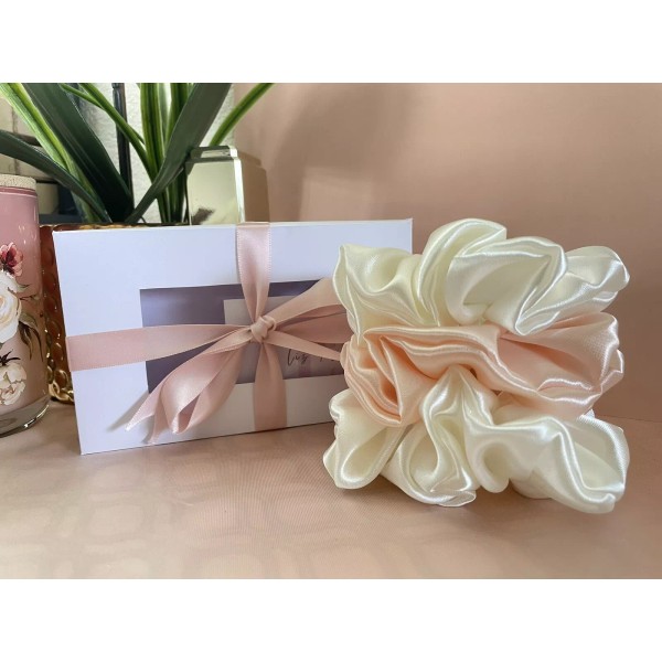 Liz Infinity 3pcs Women Satin Hair Tie Elastic Scrunchies Hair