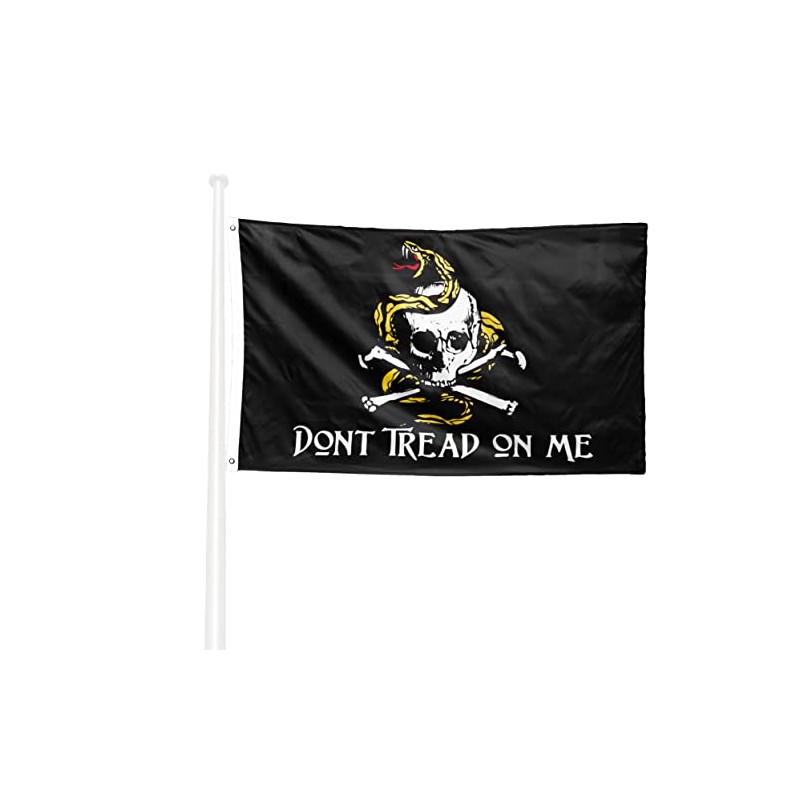 KliKil Pirate Flag Gadsden Durable Outdoor 3x5ft 1 Pirate Flag