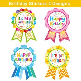 Happy Birthday Badge Stickers for Kids It's My Birthday Stickers Home Classroom Birthday Party Decoration 200PCS
