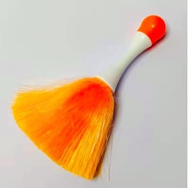 Static Duster - 8" Inch Travel Duster - Electrostatic Duster attracts dust Like a Magnet (Orange)