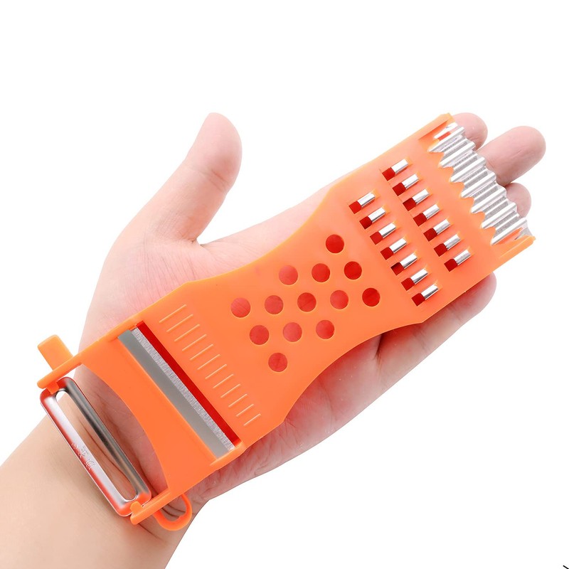 2Pcs handheld Plastic Multifunction Kitchen Peeler Grater Slicer Tool,for Vegetable,
