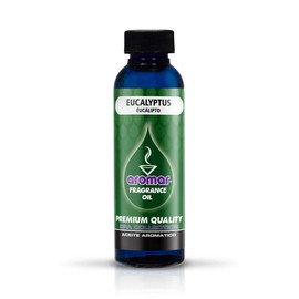 AROMAR Premium Fragrance Oil, Eucalyptus 4oz. Bottles. Long Lasting Aromatic Scent, Fresh and Revitalizing Aromatherapy for Living Room, Bedroom, and Kitchen